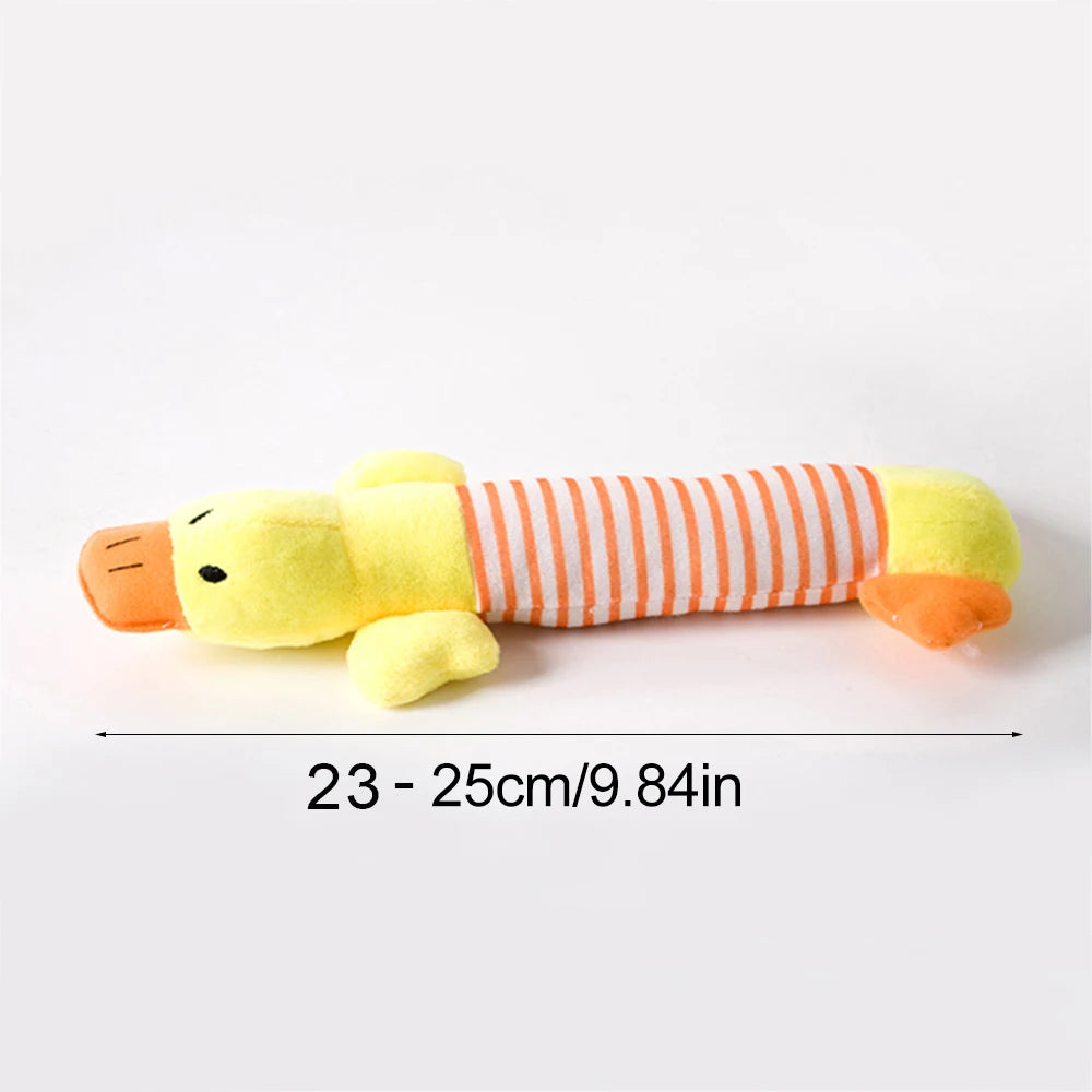 Funny animal dog toy with squeakers