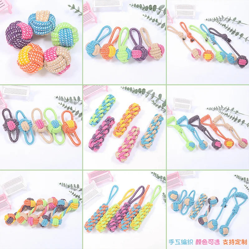 Cotton rope ball toy for dogs