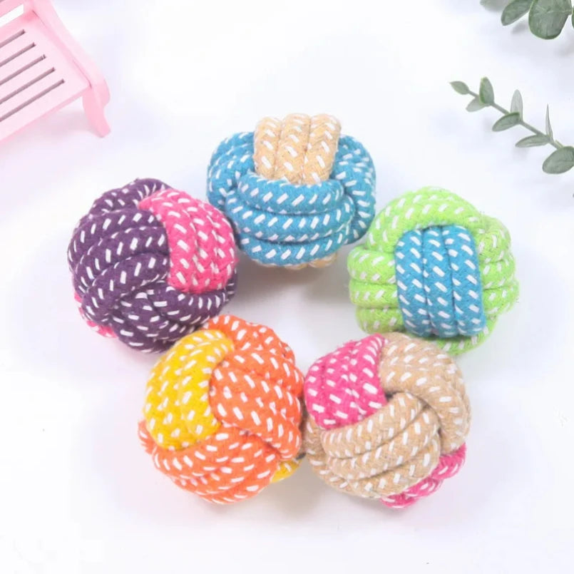 Cotton rope ball toy for dogs