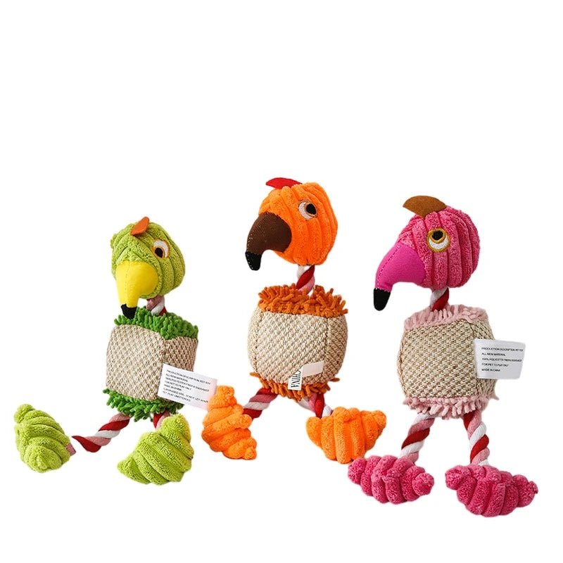 Bird themed squeaky toys for dogs