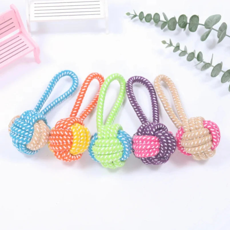 Cotton rope ball toy for dogs