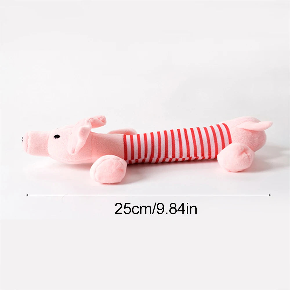 Funny animal dog toy with squeakers