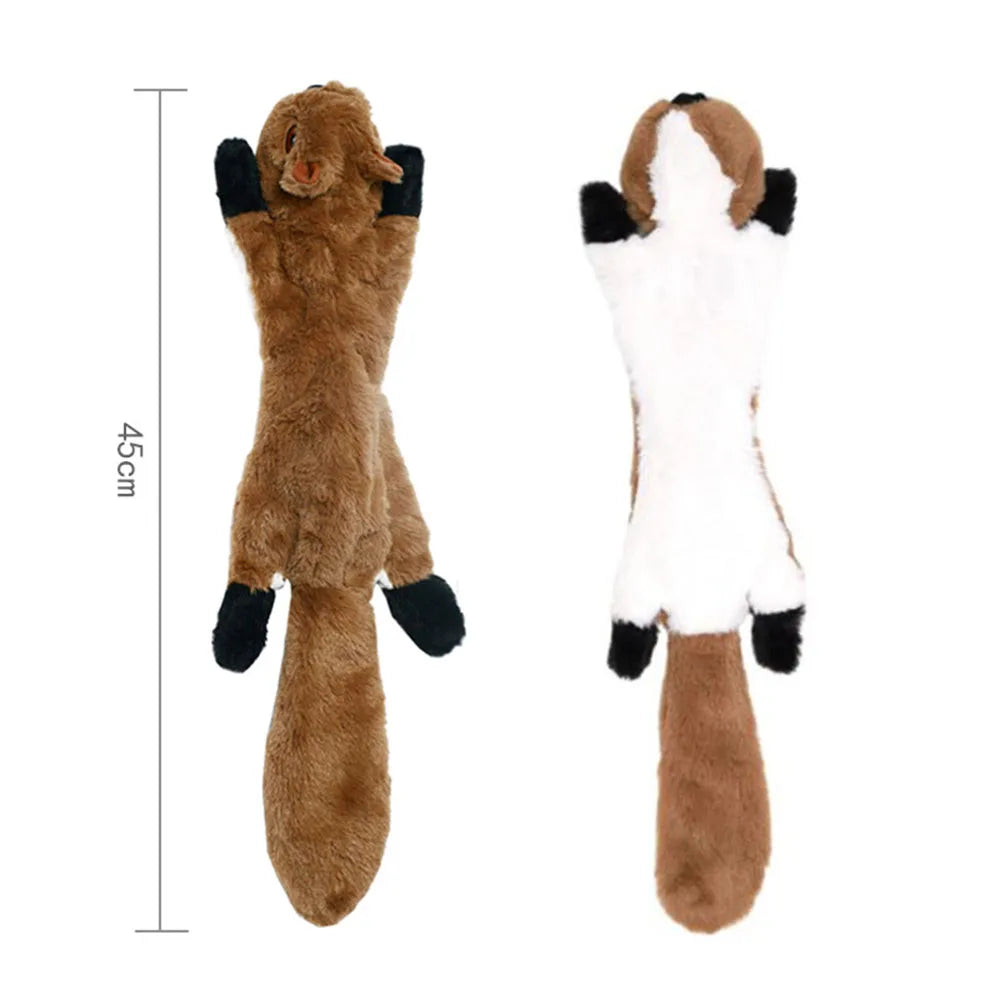Funny animal dog toy with squeakers