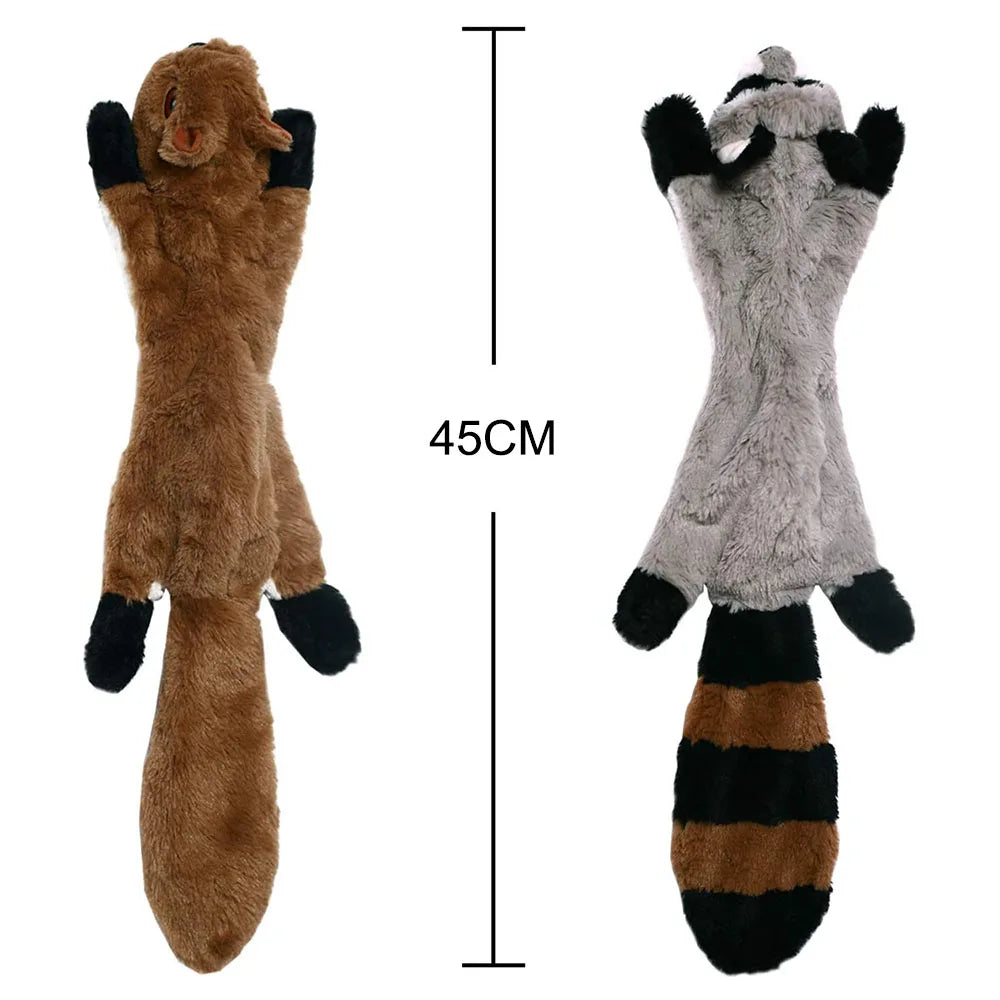 Funny animal dog toy with squeakers
