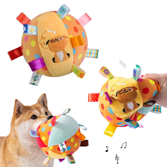 Interactive ball dog toy for aggressive chewers training