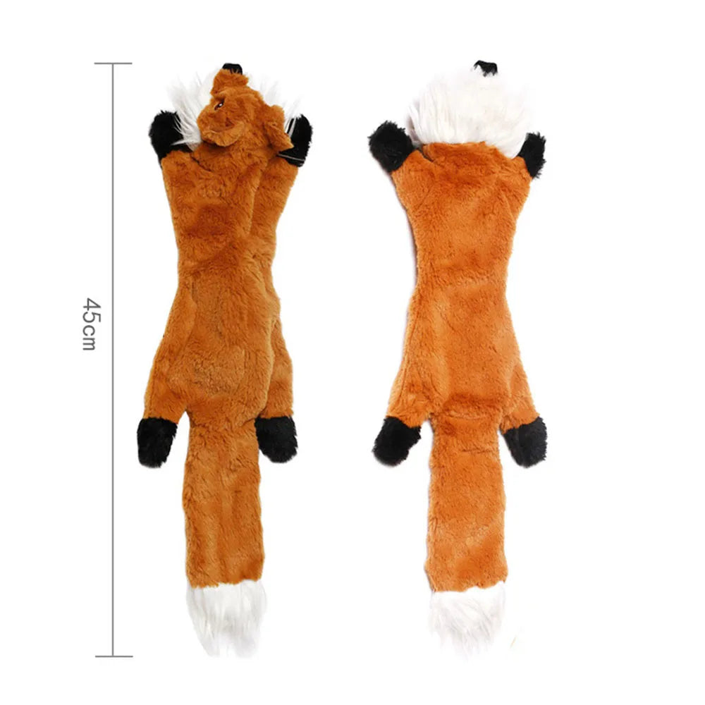 Funny animal dog toy with squeakers