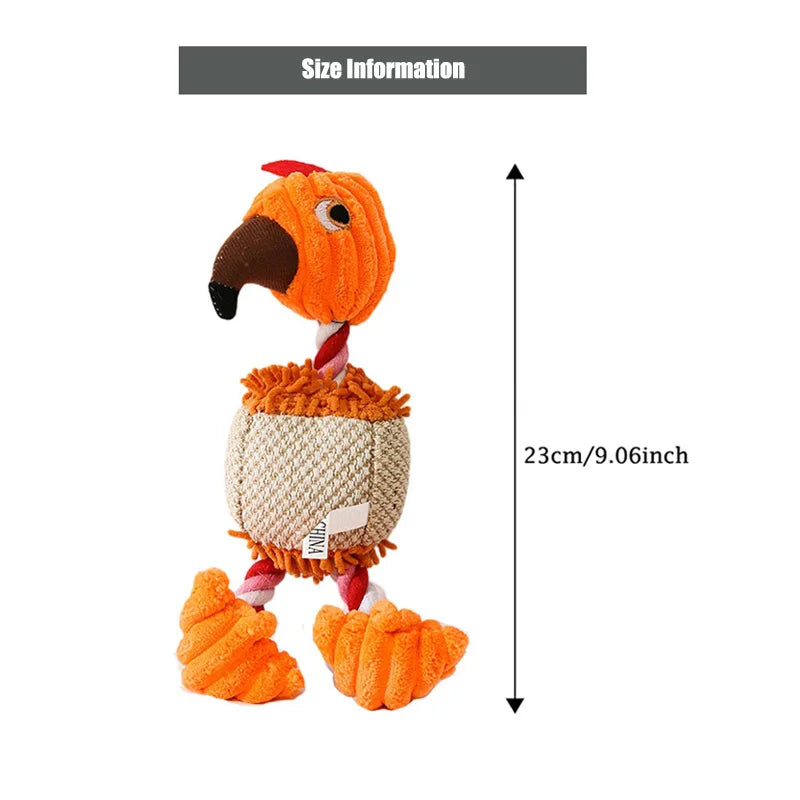 Bird themed squeaky toys for dogs