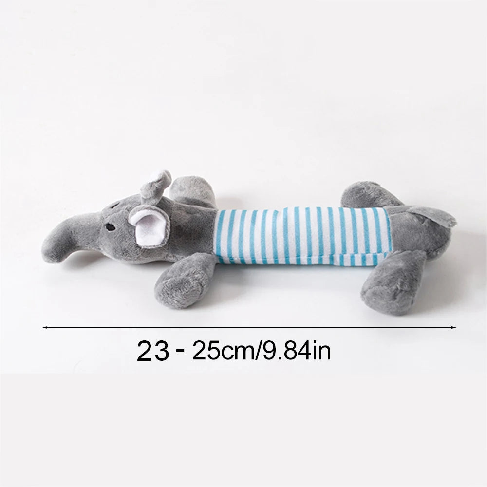 Funny animal dog toy with squeakers