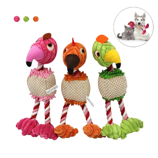Bird themed squeaky toys for dogs