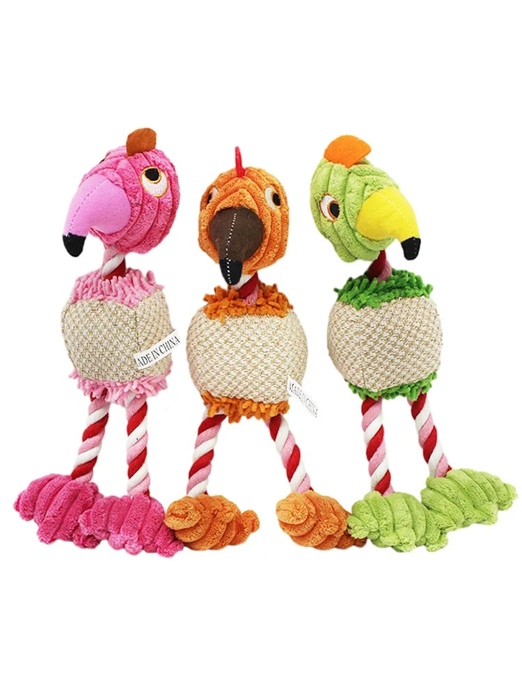 Bird themed squeaky toys for dogs