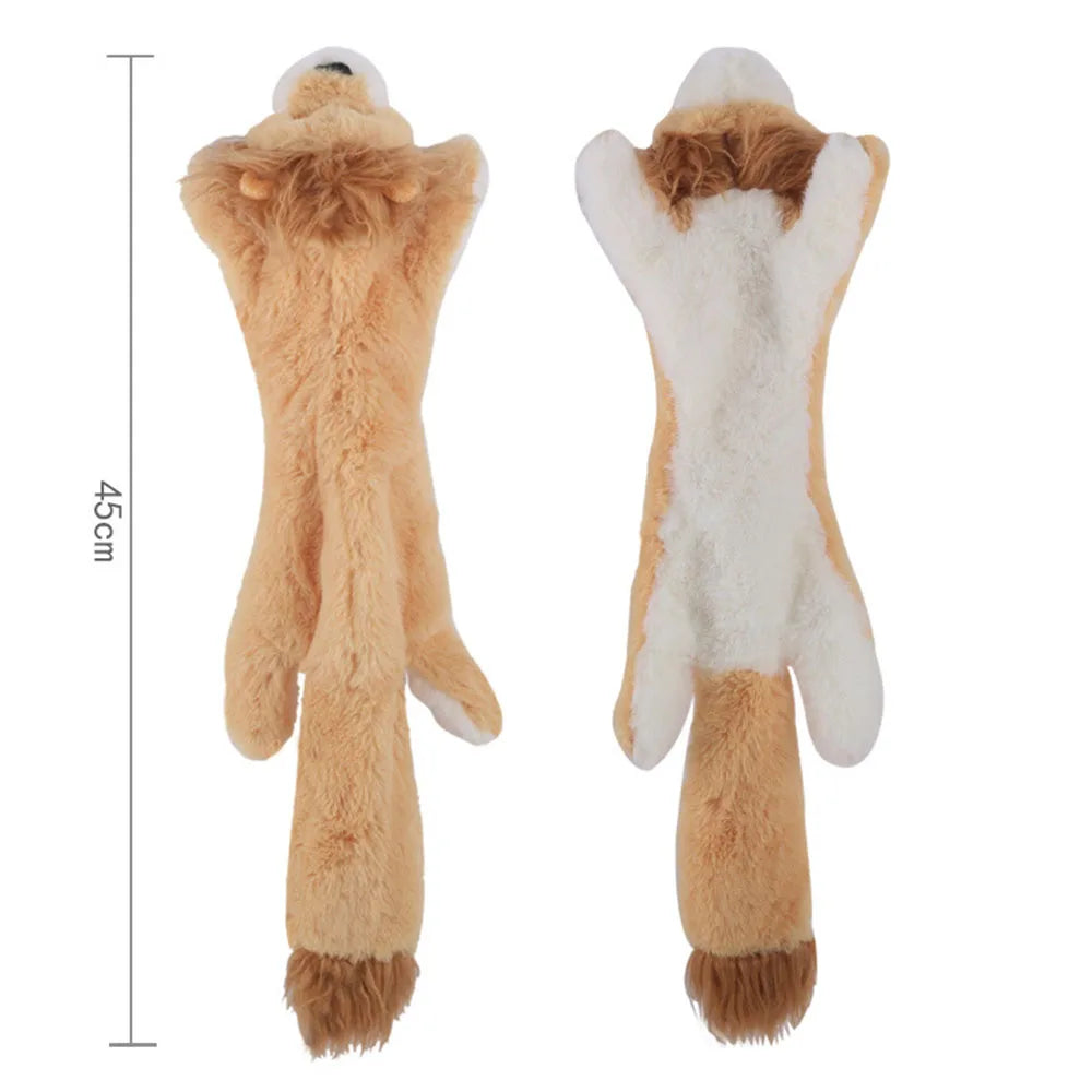 Funny animal dog toy with squeakers