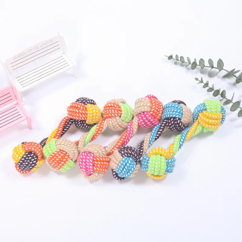 Cotton rope ball toy for dogs